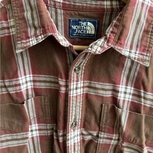 The North Face Men's Brown Plaid Shirt